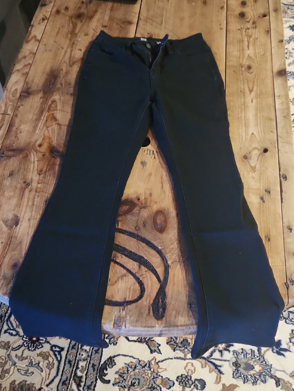 No Boundaries Black Flared Leg Pants